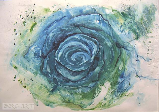 blaue Rose IV